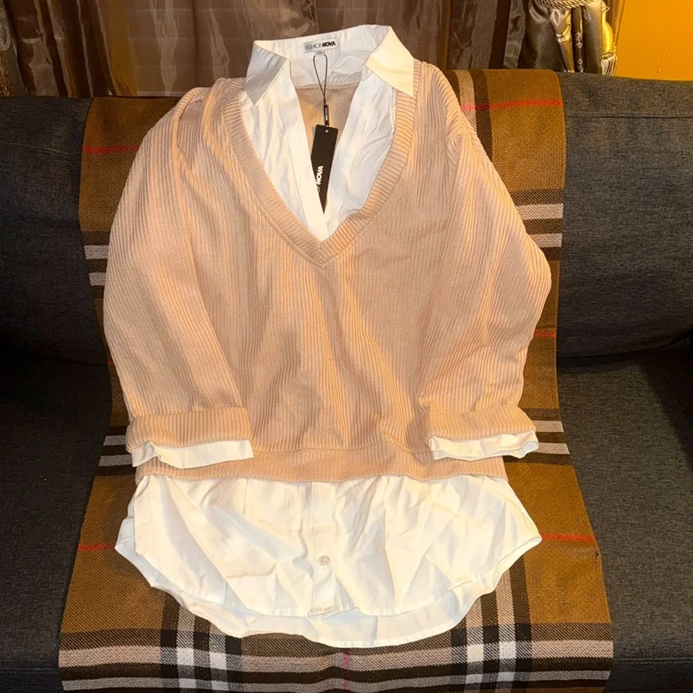 Fashion Nova Gianna Sweater Mini Dress - Picture 2 of 8